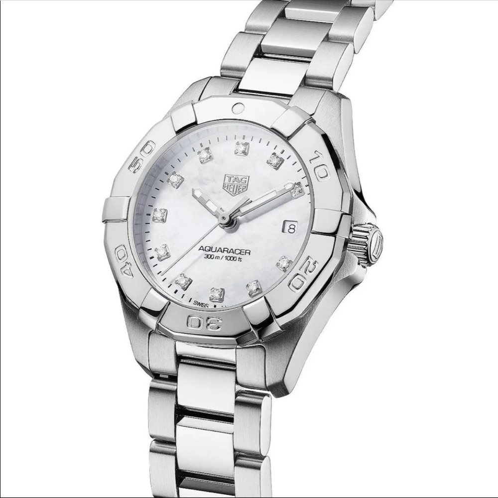 Tag Heuer Aquaracer Watch With Dimonds